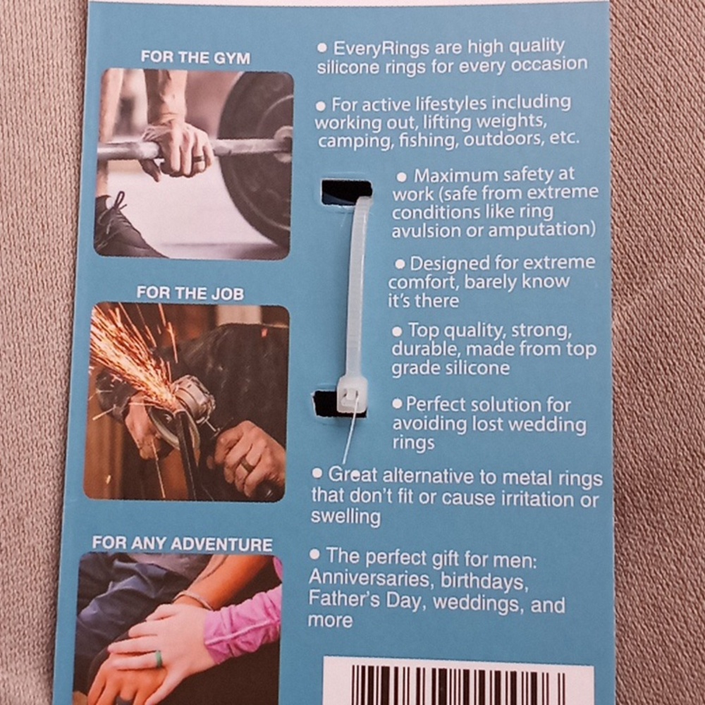 Silicone everyday rings for men - Picture 3 of 4